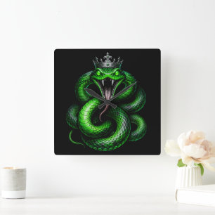 Reloj de pared Corona de Cobra Rey