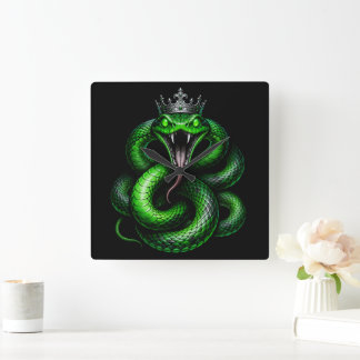 Reloj de pared Corona de Cobra Rey