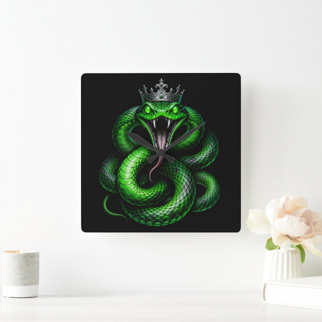 Reloj de pared Corona de Cobra Rey (Hogar)