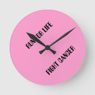 RELOJ DE PARED CORRE POR LA VIDA LUCHA CONTRA EL C