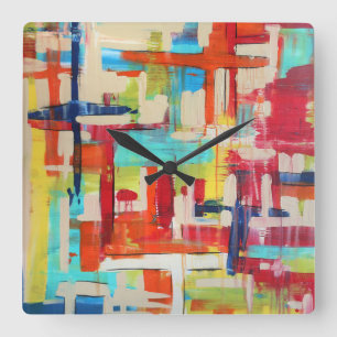 Reloj de pared cruzado