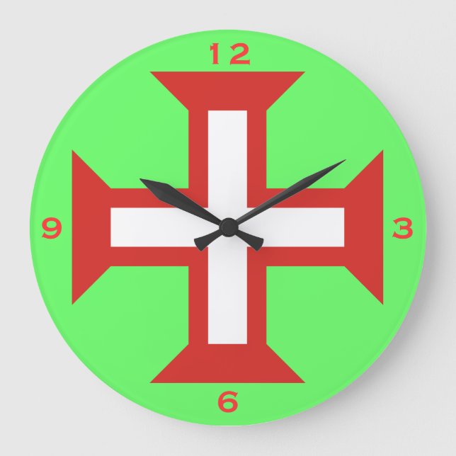Reloj de pared cruzado de Portugal (Anverso)