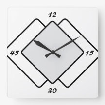 Reloj de pared cuadrado
