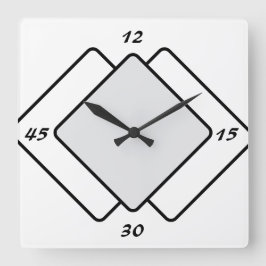 Reloj de pared cuadrado