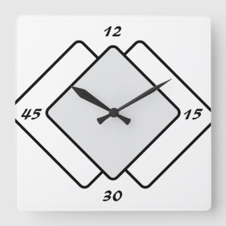 Reloj de pared cuadrado