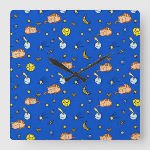Reloj de pared cuadrado