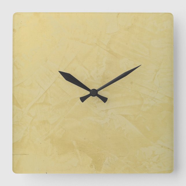 Reloj de pared cuadrado acabado falso Tuscan Sun (Anverso)