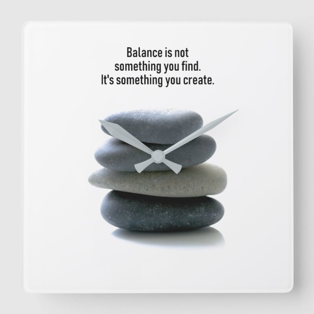 Reloj de pared cuadrado Balance (Anverso)