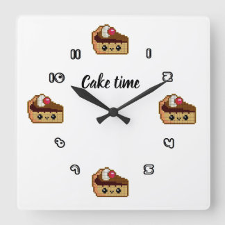 Reloj de pared cuadrado CAKE TIME