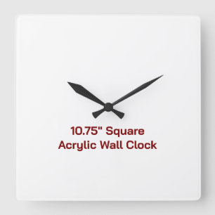 Reloj de pared cuadrado de acrílico personalizado
