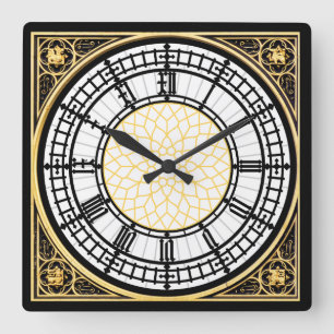 Reloj de pared cuadrado de Big Ben
