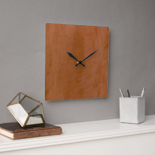 Reloj de pared cuadrado de estuco veneciano Tanger