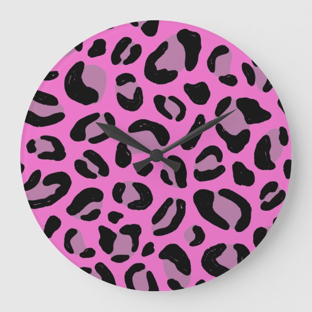 Reloj de pared cuadrado de impresión de animales d (Anverso)