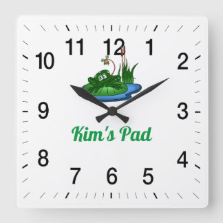Reloj de pared cuadrado de Kim