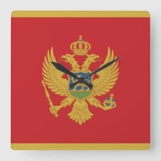Reloj de pared cuadrado de la bandera de Chipre