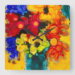 Reloj de pared cuadrado de la Lovitude "Spirit rel