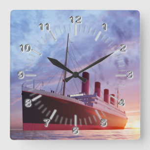 Reloj de pared cuadrado de Titanic