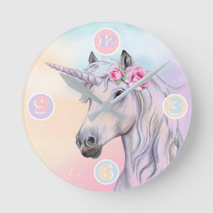 Reloj de pared cuadrado de Unicorn