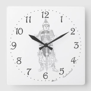 Reloj de pared cuadrado del Honorable Ancestro