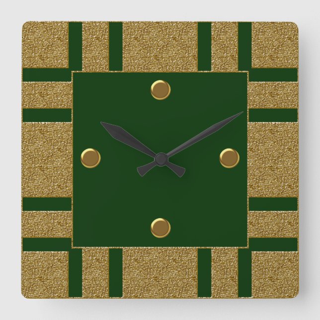 Reloj de pared cuadrado del patrón (Anverso)