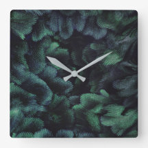 Reloj de pared cuadrado Faerie Forest
