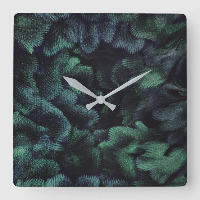 Reloj de pared cuadrado Faerie Forest (Anverso)