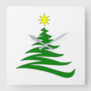 RELOJ DE PARED CUADRADO **ILUMINA EL ÁRBOL DE NAVI