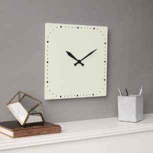 Reloj de pared cuadrado pekinés con sin números