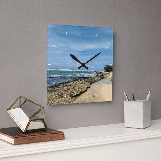 Reloj de pared cuadrado simple moderno (Oficina)