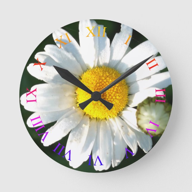 Reloj de pared Daisy Blossom (Anverso)