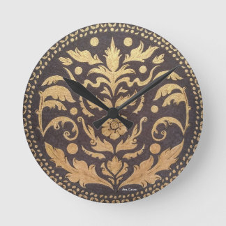 Reloj de pared damasquinado