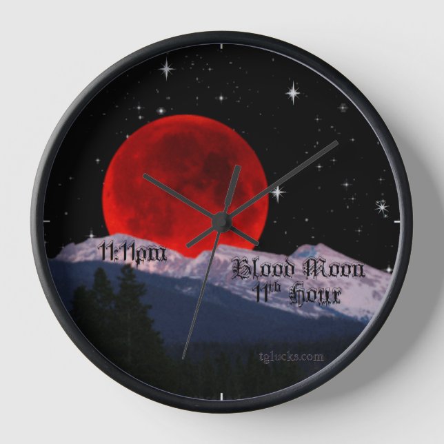 Reloj de pared de 11h en la Luna de Sangre (Anverso)