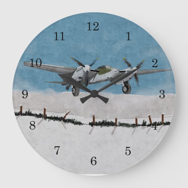 Reloj de pared de 1944 con mosquito de invierno (Anverso)
