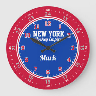 Reloj de pared de 24 horas del Imperio del Hockey 