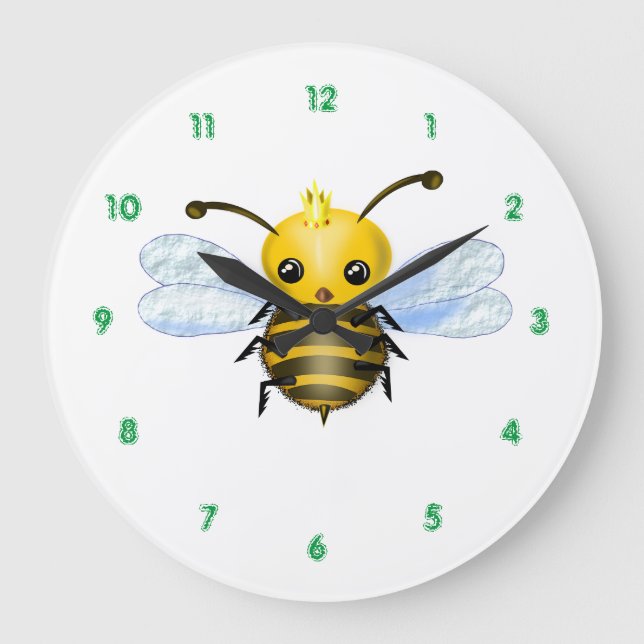 Reloj de pared de abejas de la reina (Anverso)