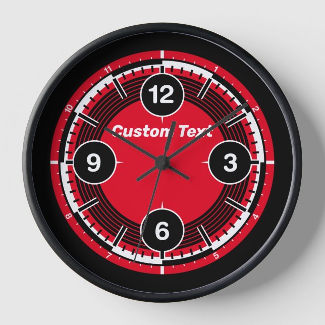 Reloj de pared de acción de color personalizado (Anverso)