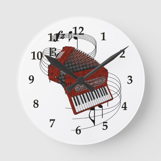 Reloj de pared de acordeón (Anverso)