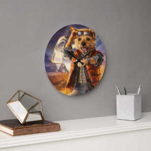 Reloj de pared de acrílico con arte de mascota per