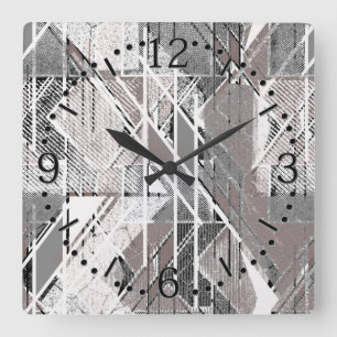 Reloj de pared de acrílico con impresión grunge gr
