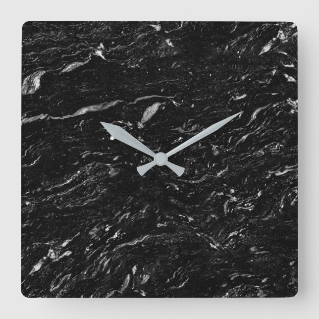 Reloj de pared de acrílico con patrón de piedra de (Anverso)