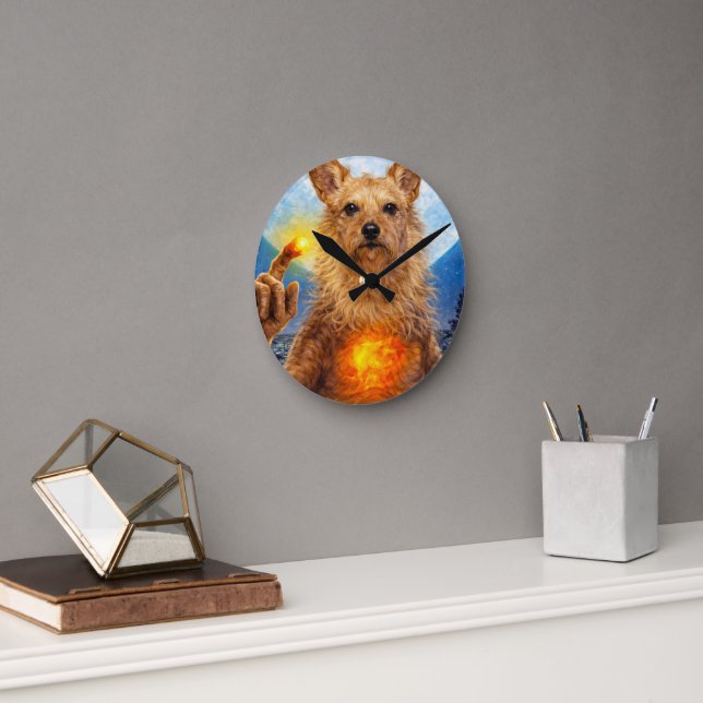 Reloj de pared de acrílico de arte de mascota pers (Oficina)