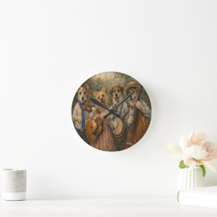 Reloj de pared de acrílico de arte de mascota pers