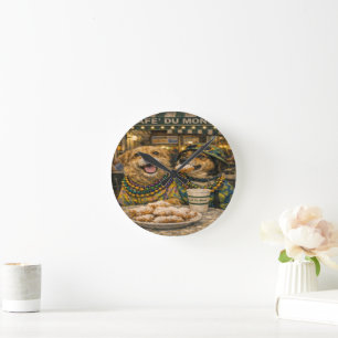 Reloj de pared de acrílico de arte de mascota pers