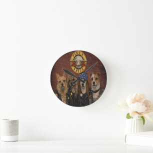 Reloj de pared de acrílico de arte de mascota pers