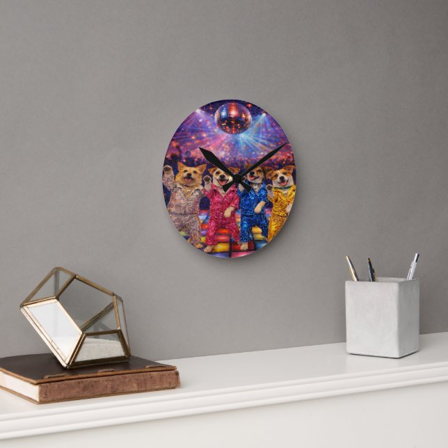 Reloj de pared de acrílico de arte de mascota pers (Oficina)