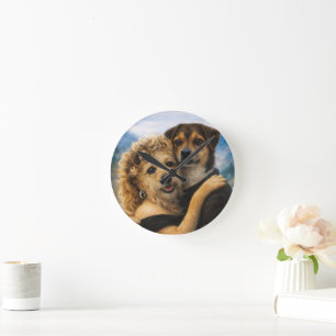 Reloj de pared de acrílico de arte de mascota pers