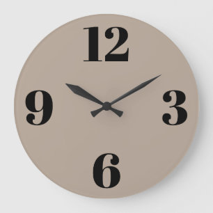 Reloj de pared de acrílico - Fondo beige