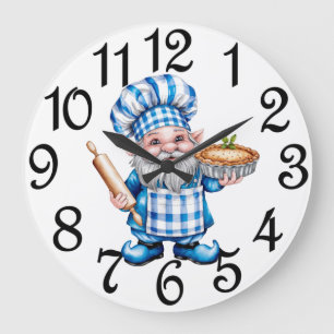 Reloj de pared de acrílico Gnome de cocina