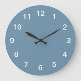 Reloj de pared de acrílico minimalista azul polvor