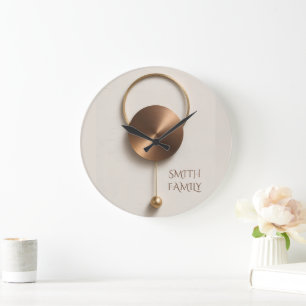 Reloj de pared de acrílico minimalista bronce cepi